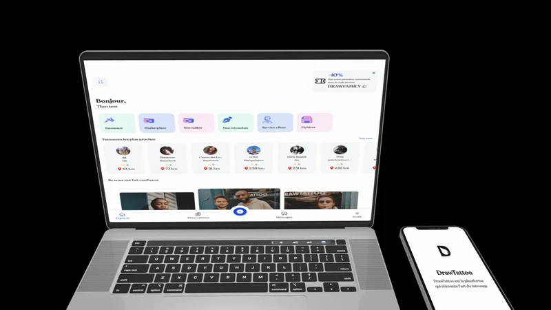 Application DrawTattoo Connect — Mobulding