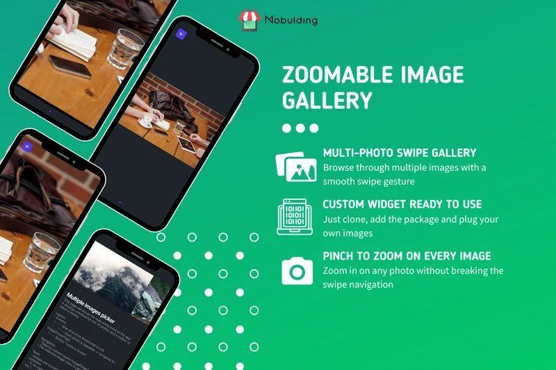 Zoomable Image Gallery par Mobulding : galerie de photos avec navigation et zoom